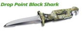 Drop Point Black Shark knife